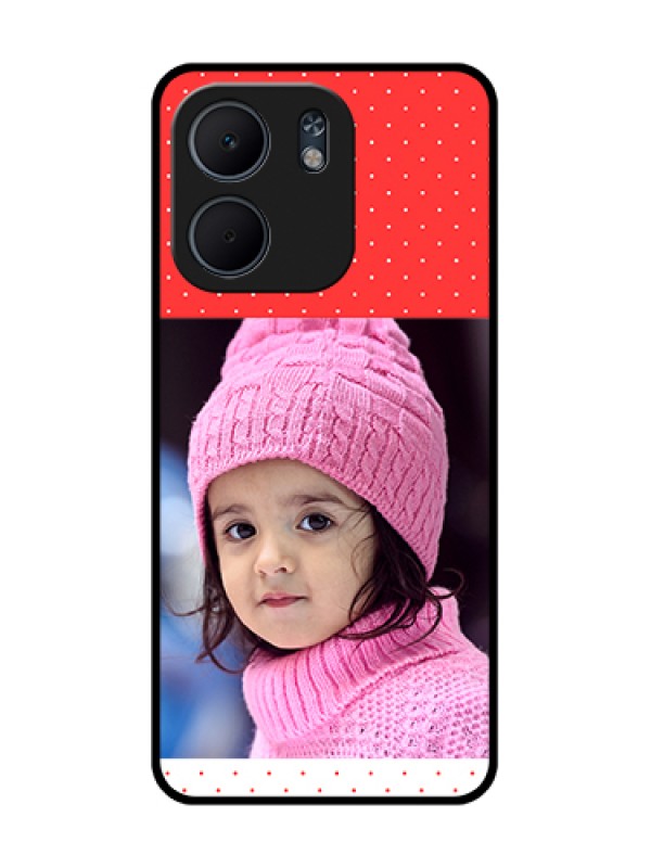 Custom Oppo A5X 5G Custom Metal Phone Case - Red Pattern Design