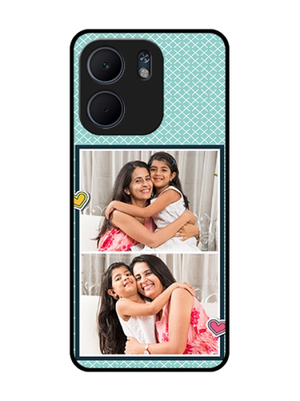 Custom Oppo A5X 5G Custom Metal Phone Case - 2 Image Holder With Pattern Design