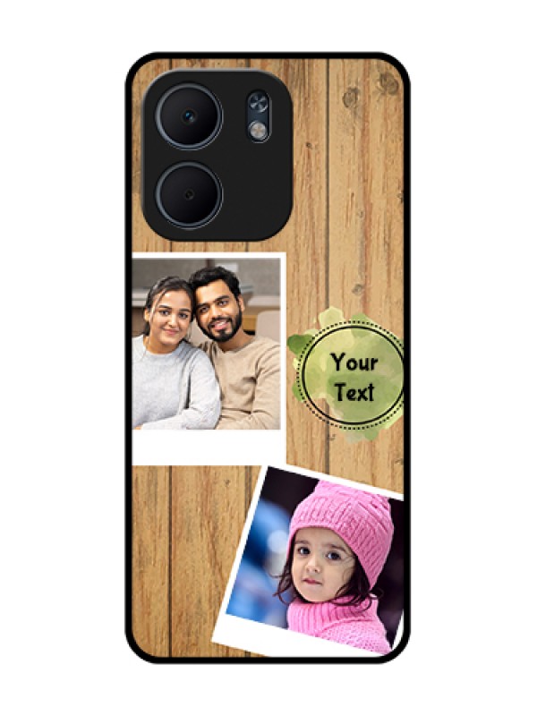 Custom Oppo A5X 5G Custom Metal Phone Case - Wooden Texture Design