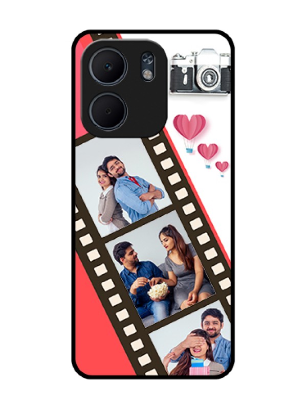 Custom Oppo A5X 5G Custom Metal Phone Case - 3 Image Holder With Film Reel