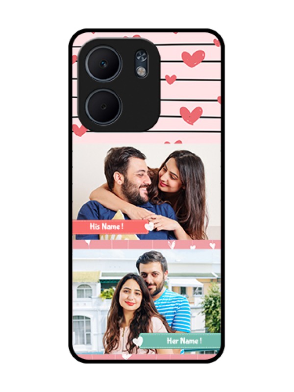 Custom Oppo A5X 5G Custom Metal Phone Case - Photo With Heart Design