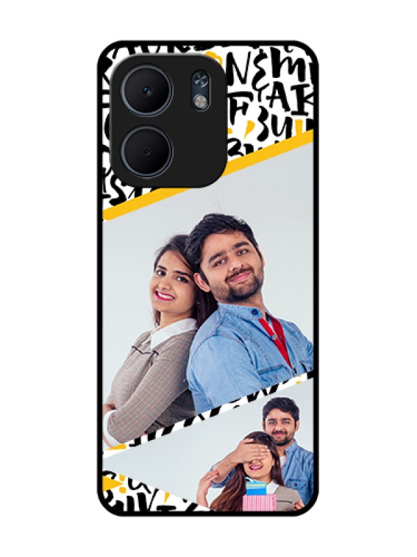 Custom Oppo A5X 5G Custom Metal Phone Case - Letters Pattern Design