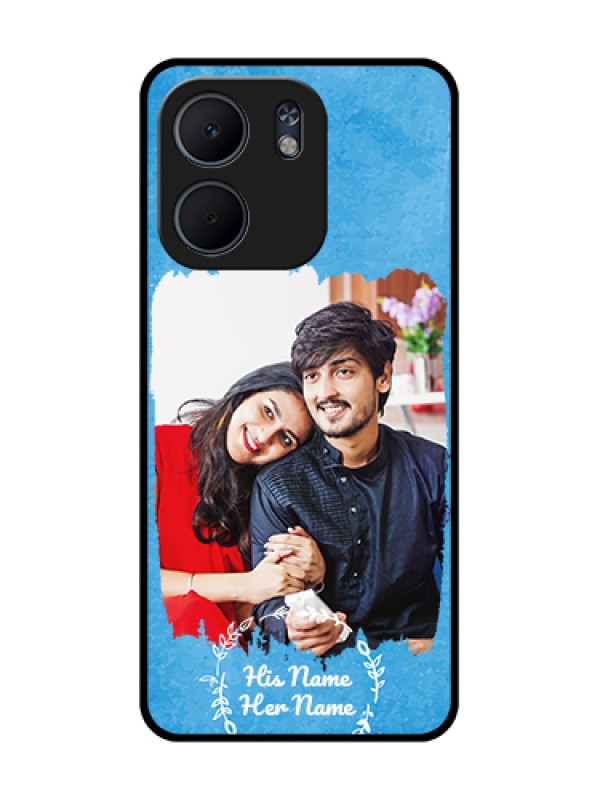 Custom Oppo A5X 5G Custom Metal Phone Case - Blue Color Vintage Design