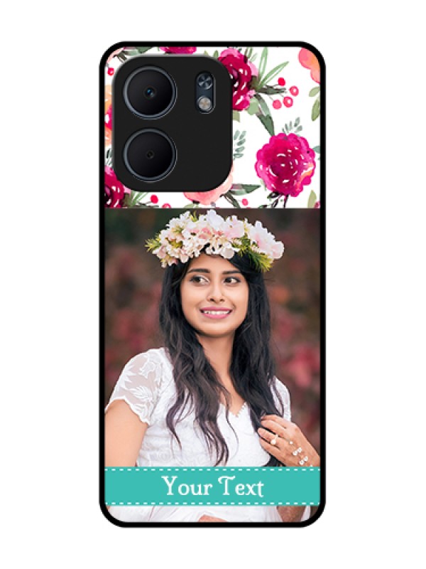 Custom Oppo A5X 5G Custom Metal Phone Case - Water Colors Floral Design