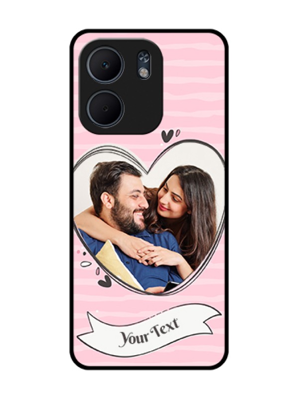 Custom Oppo A5X 5G Custom Metal Phone Case - Vintage Heart Design
