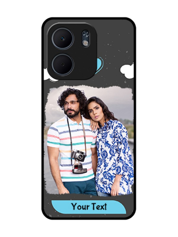 Custom Oppo A5X 5G Custom Metal Phone Case - Splashes With Love Doodles Design