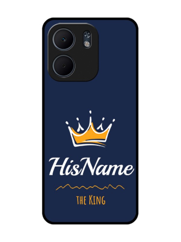 Custom Oppo A5X 5G Custom Metal Phone Case - King With Name Design
