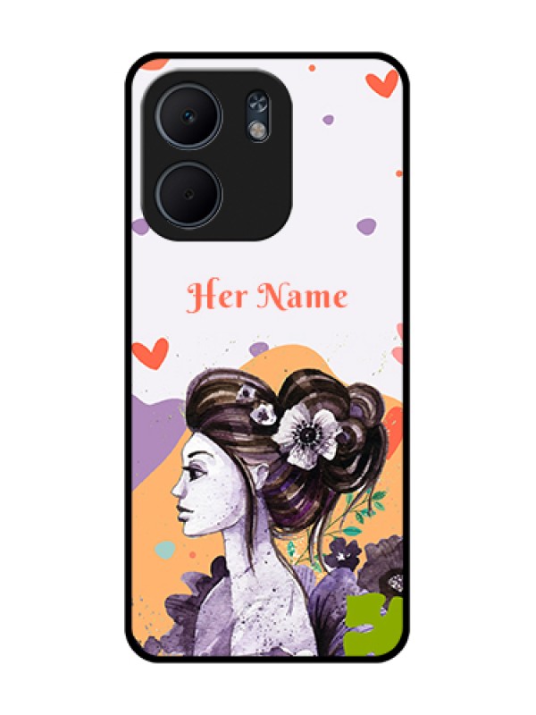 Custom Oppo A5X 5G Custom Metal Phone Case - Woman And Nature Design