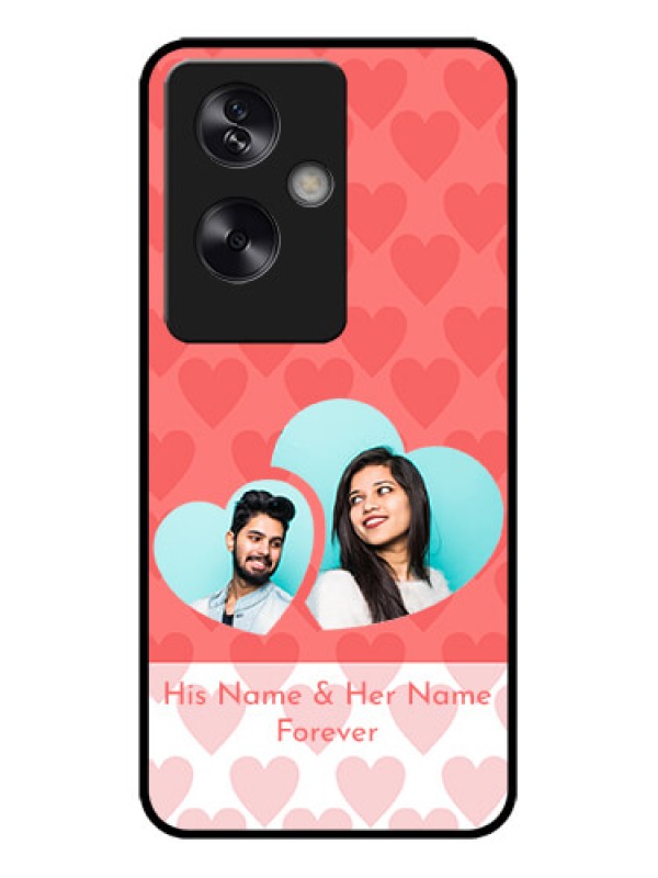 Custom Oppo A79 5G Custom Metal Phone Case - Couple Pic Upload Design