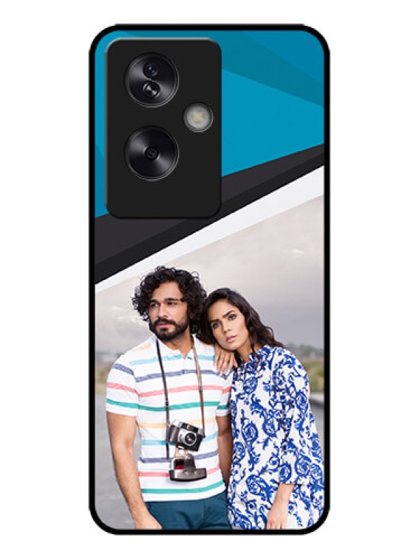 Custom Oppo A79 5G Custom Metal Phone Case - Simple Pattern Photo Upload Design