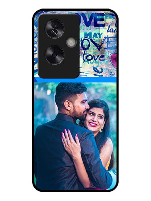 Custom Oppo A79 5G Custom Metal Phone Case - Colorful Love Design