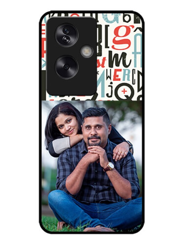 Custom Oppo A79 5G Custom Metal Phone Case - Alphabet Design