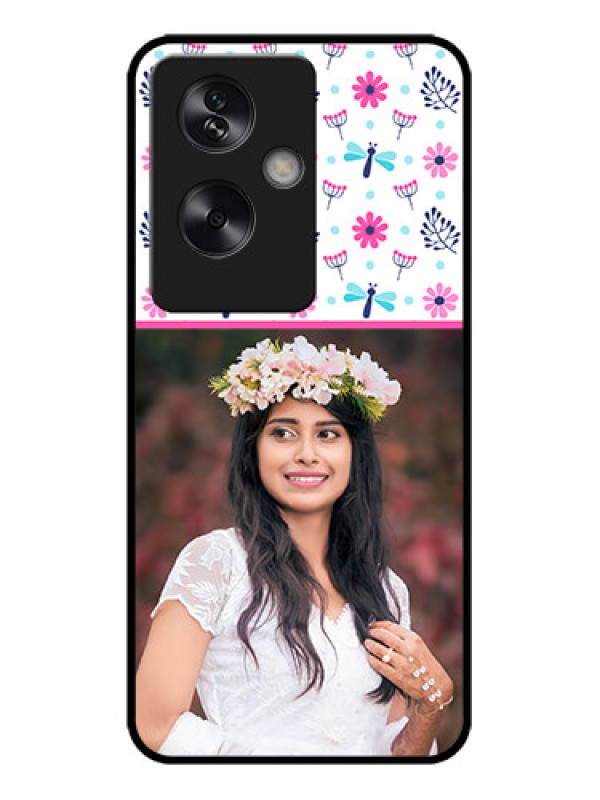 Custom Oppo A79 5G Custom Metal Phone Case - Colorful Flower Design