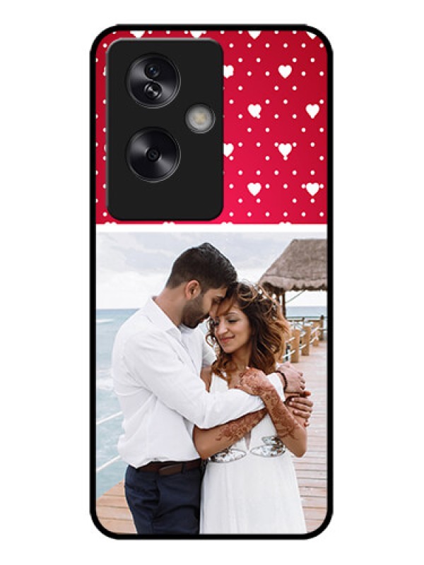 Custom Oppo A79 5G Custom Metal Phone Case - Hearts Mobile Case Design