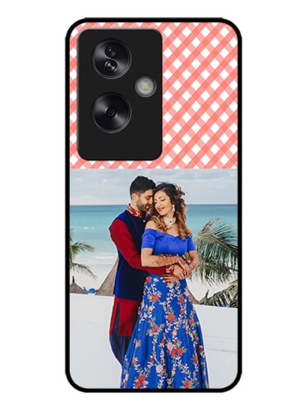 Custom Oppo A79 5G Custom Metal Phone Case - Pink Pattern Design