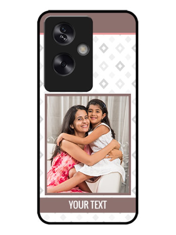 Custom Oppo A79 5G Custom Metal Phone Case - Simple Diamond Design