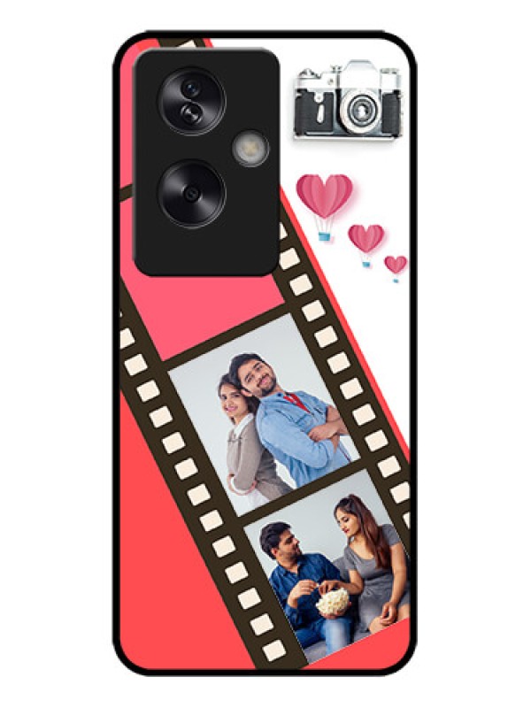Custom Oppo A79 5G Custom Metal Phone Case - 3 Image Holder With Film Reel