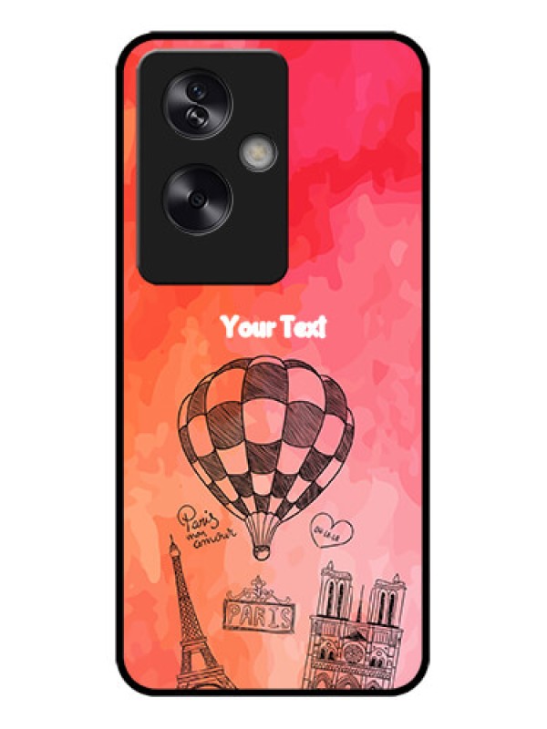 Custom Oppo A79 5G Custom Metal Phone Case - Paris Theme Design