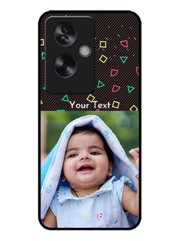 Custom Oppo A79 5G Custom Metal Phone Case - With Confetti Birthday Design
