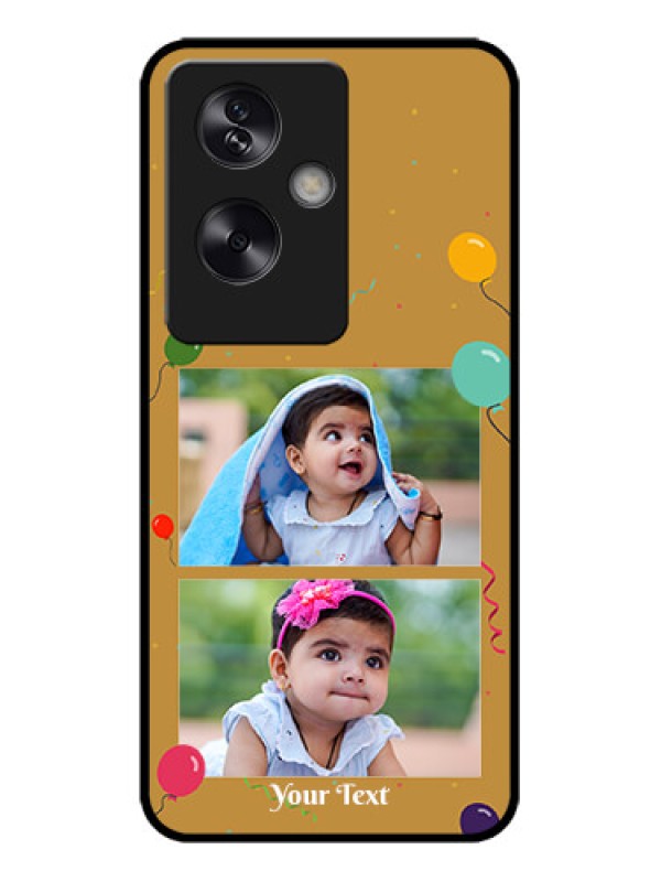 Custom Oppo A79 5G Custom Metal Phone Case - Image Holder With Birthday Celebrations Design