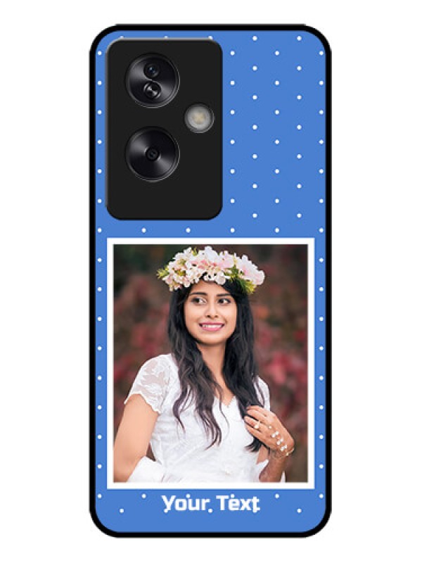 Custom Oppo A79 5G Custom Metal Phone Case - Polka Dots Design