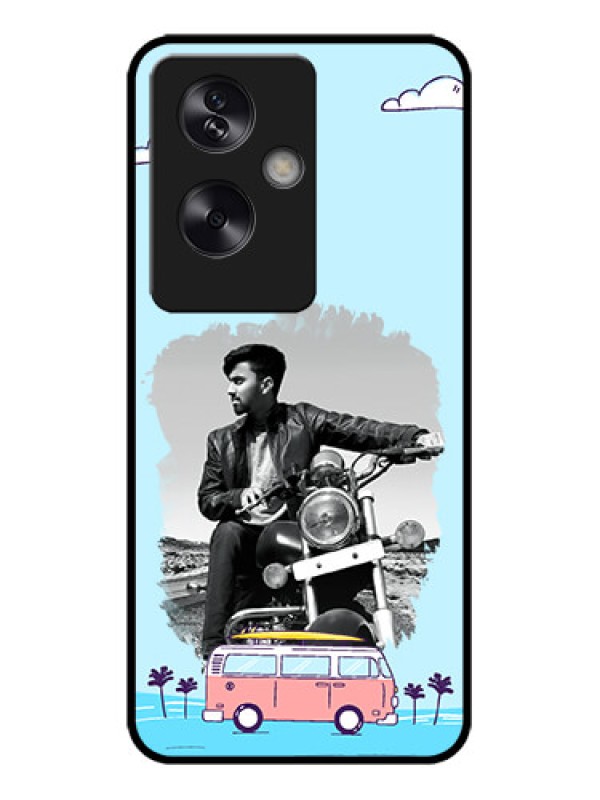 Custom Oppo A79 5G Custom Metal Phone Case - Travel and Adventure Design