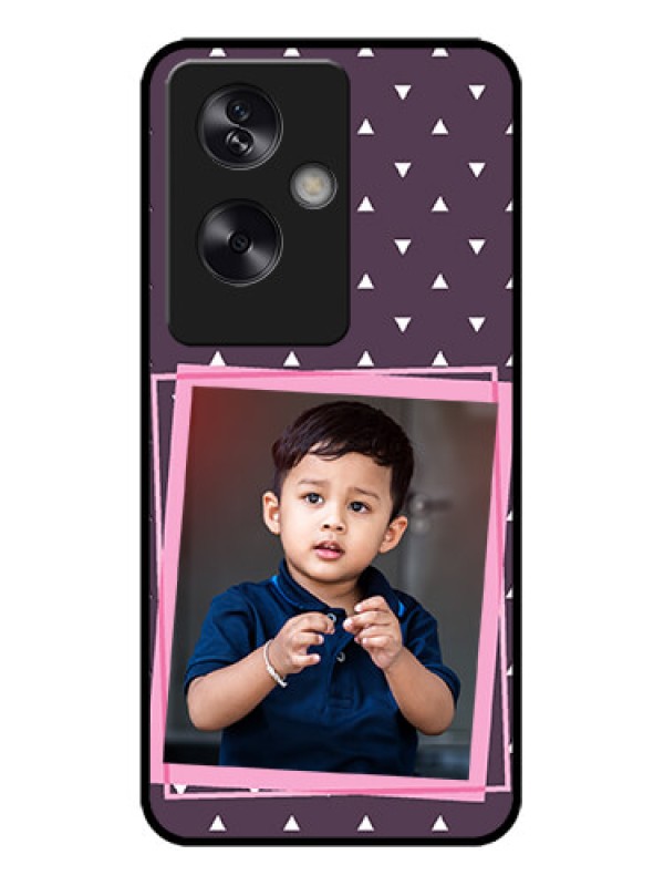 Custom Oppo A79 5G Custom Metal Phone Case - Triangle Pattern Dotted Design