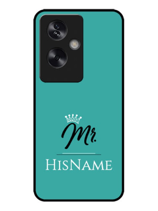 Custom Oppo A79 5G Custom Metal Phone Case - Mr With Name Design