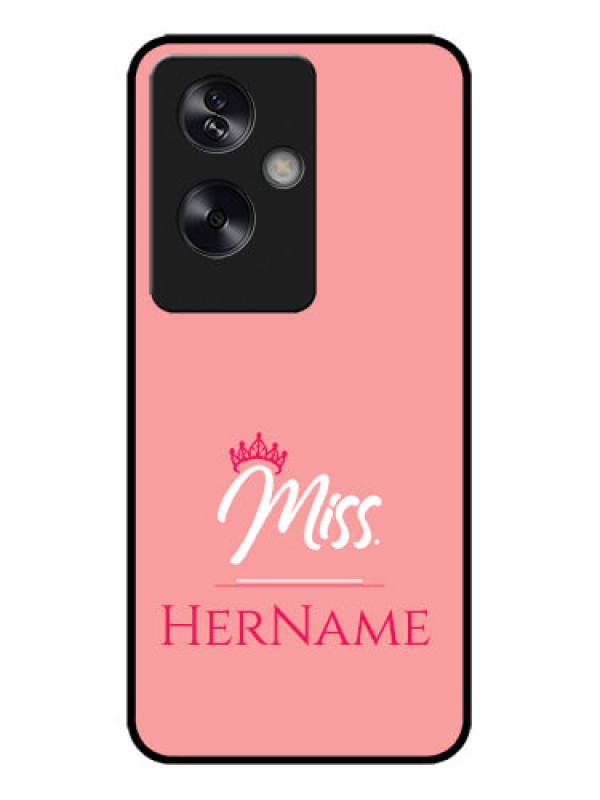 Custom Oppo A79 5G Custom Metal Phone Case - Mrs With Name Design