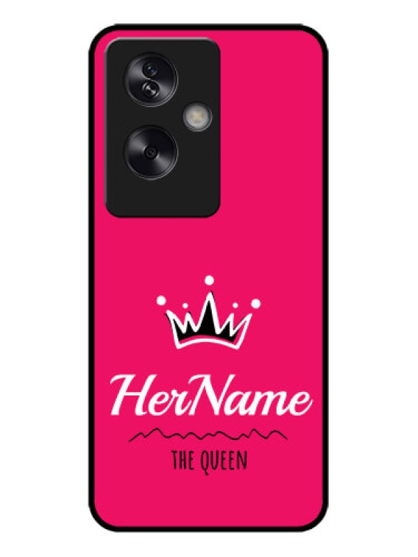 Custom Oppo A79 5G Custom Metal Phone Case - Queen With Name Design