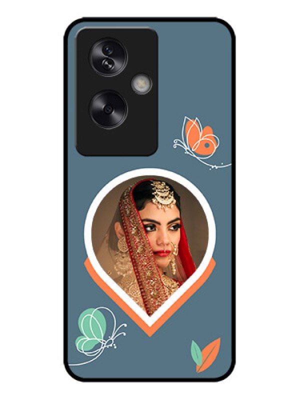 Custom Oppo A79 5G Custom Metal Phone Case - Droplet Butterflies Design