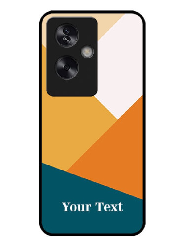 Custom Oppo A79 5G Custom Metal Phone Case - Stacked Multi - Colour Design