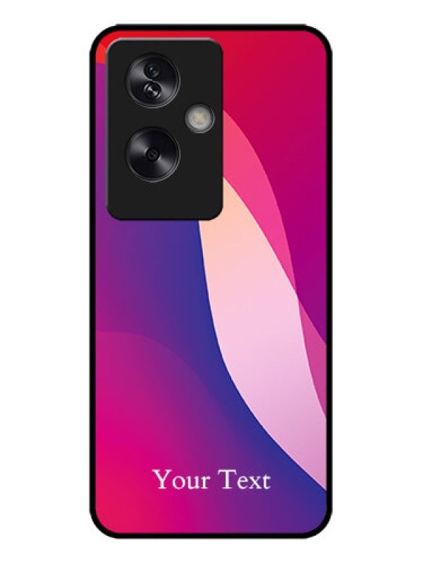 Custom Oppo A79 5G Custom Metal Phone Case - Digital Abstract Overlap Design