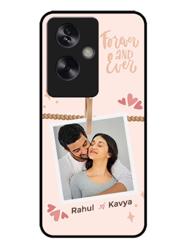 Custom Oppo A79 5G Custom Metal Phone Case - Forever And Ever Love Design
