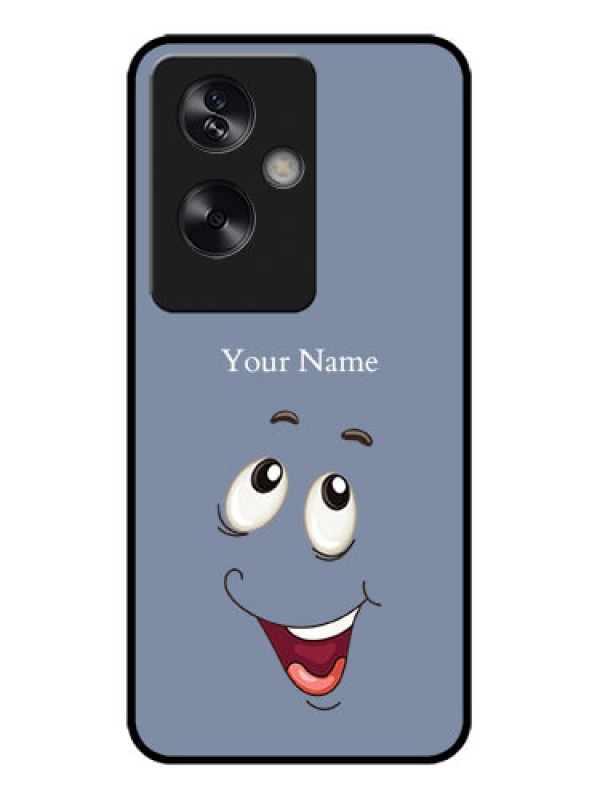 Custom Oppo A79 5G Custom Metal Phone Case - Laughing Cartoon Face Design