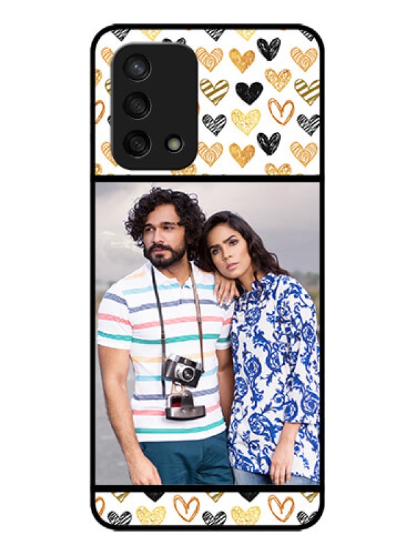 Custom Oppo F19 Custom Metal Phone Case - Love Symbol Design