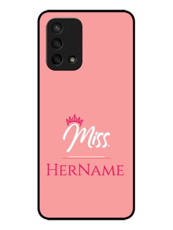 Custom Oppo F19 Custom Metal Phone Case - Mrs With Name Design