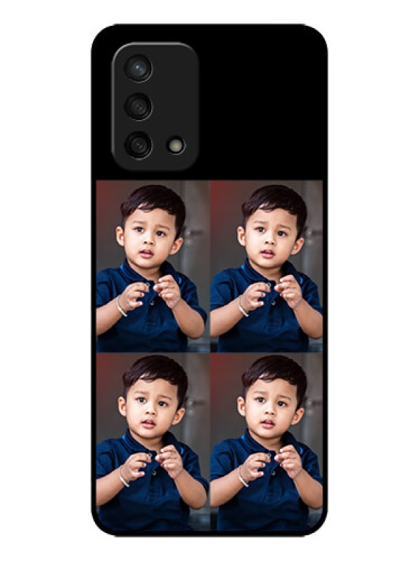 Custom Oppo F19 Custom Metal Phone Case - 4 Image Holder Design