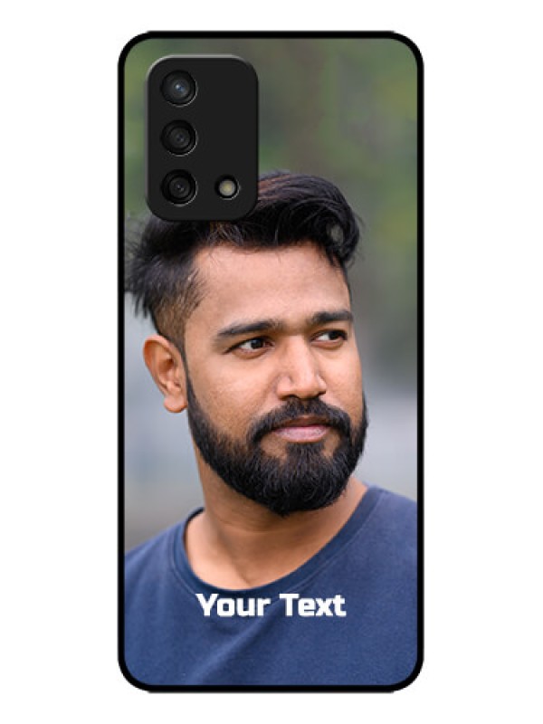 Custom Oppo F19 Custom Metal Phone Case - Photo With Text Design