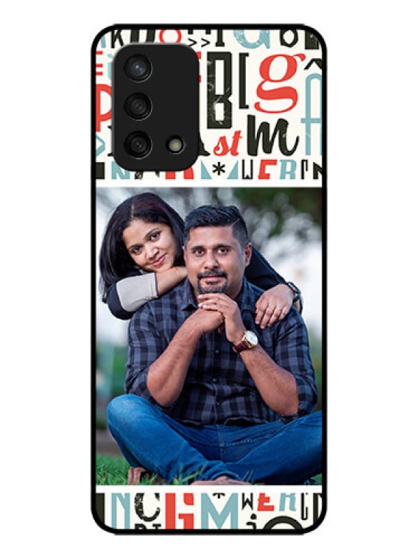 Custom Oppo F19s Custom Metal Phone Case - Alphabet Design