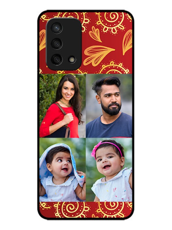 Custom Oppo F19s Custom Metal Phone Case - 4 Image Traditional Design