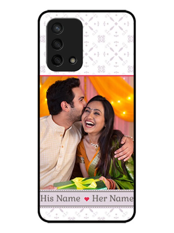 Custom Oppo F19s Custom Metal Phone Case - With Photo And Ethnic Design