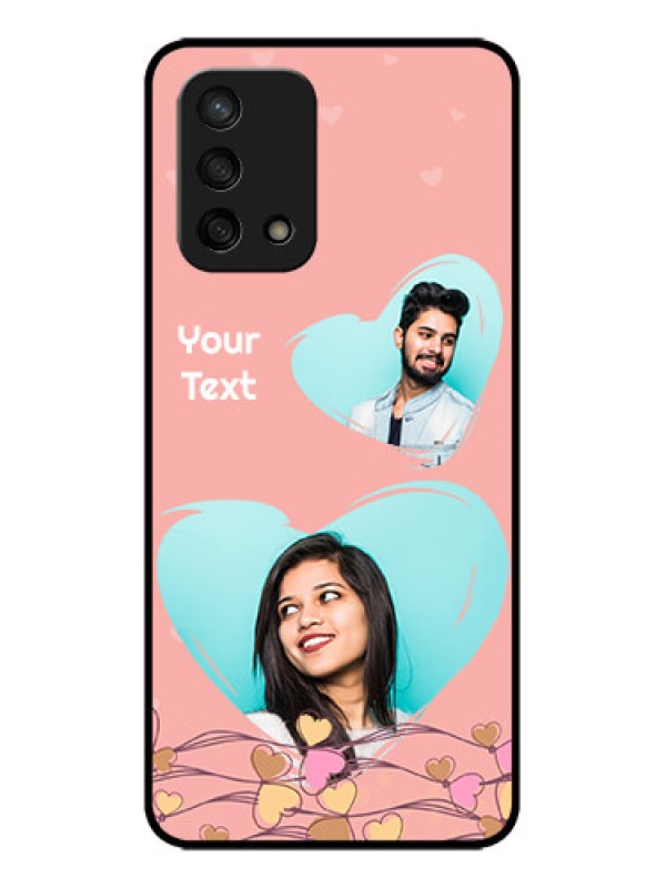 Custom Oppo F19s Custom Metal Phone Case - Love Doodle Design