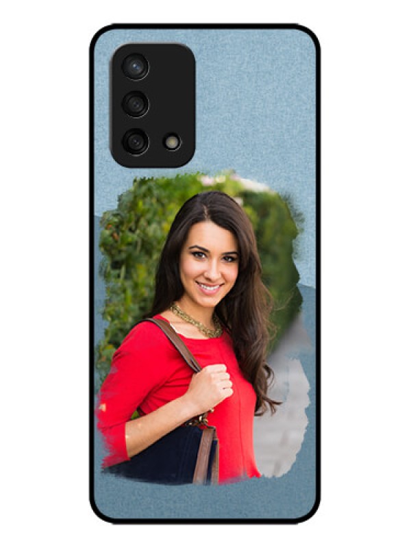 Custom Oppo F19s Custom Metal Phone Case - Grunge Line Art Design