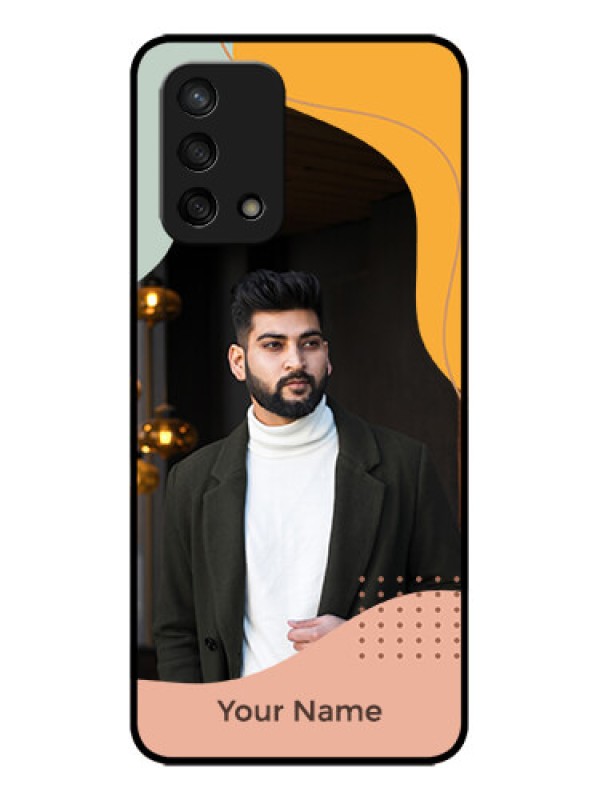 Custom Oppo F19s Custom Metal Phone Case - Tri - Coloured Overlay Design