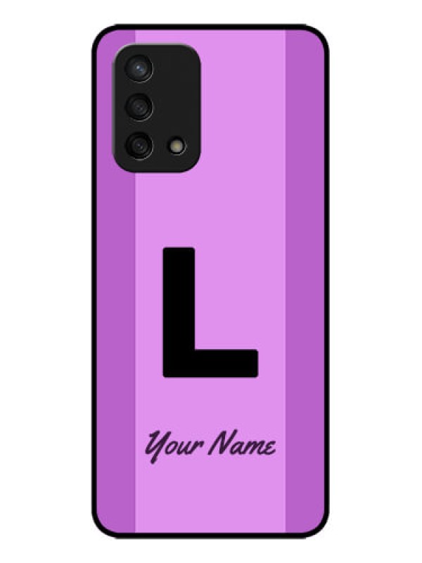 Custom Oppo F19s Custom Metal Phone Case - Tricolor Custom Text Design