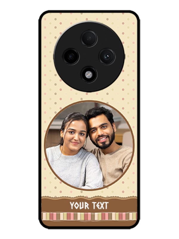 Custom Oppo F27 Pro Plus 5G Custom Metal Phone Case - Brown Dotted Mobile Case Design