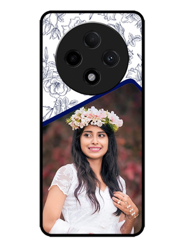 Custom Oppo F27 Pro Plus 5G Custom Metal Phone Case - Classy Floral Design