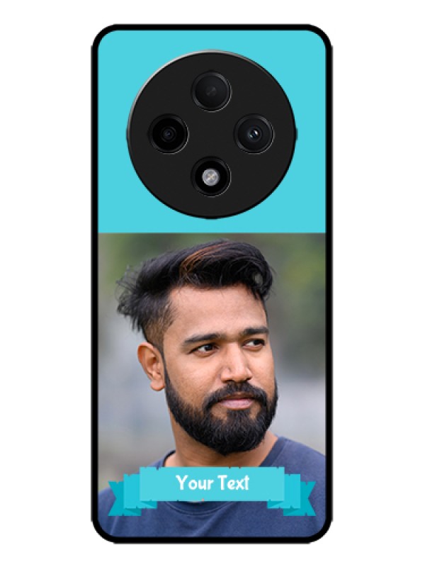 Custom Oppo F27 Pro Plus 5G Custom Metal Phone Case - Blue Color Design