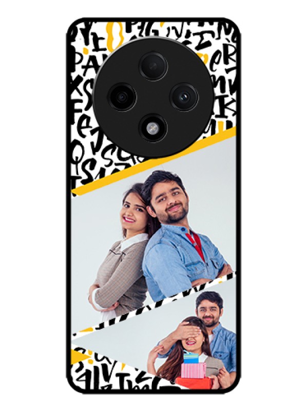 Custom Oppo F27 Pro Plus 5G Custom Metal Phone Case - Letters Pattern Design